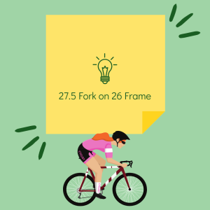 27.5 inch fork discount on 26 frame